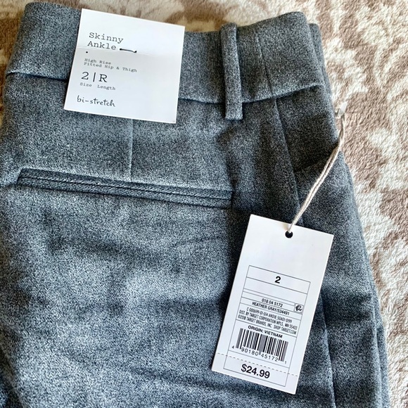 A Nee Day Skinny Ankle Dress Pant, Grey, Size 2 - Picture 4 of 8
